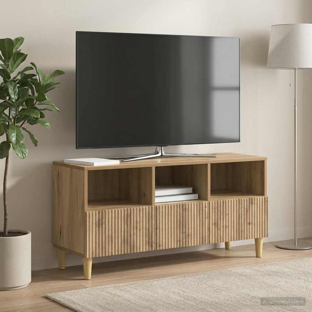 vidaXL Szafka pod telewizor 102 x 34,5 x 50 cm Dąb artisan