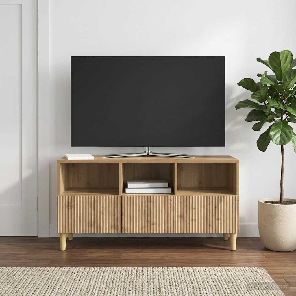 vidaXL Szafka pod telewizor 102 x 34,5 x 50 cm Dąb artisan