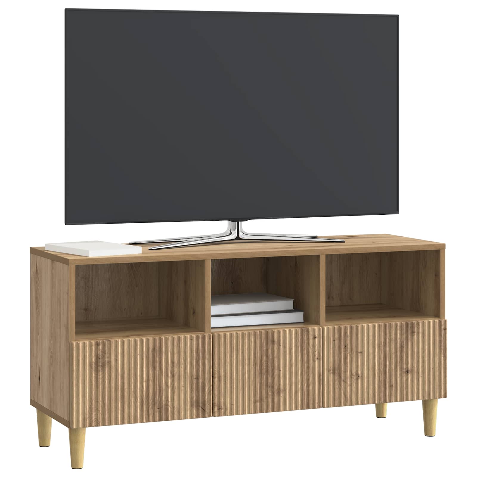 vidaXL Szafka pod telewizor z szufladą Dąb artisan 102 x 34,5 x 50 cm