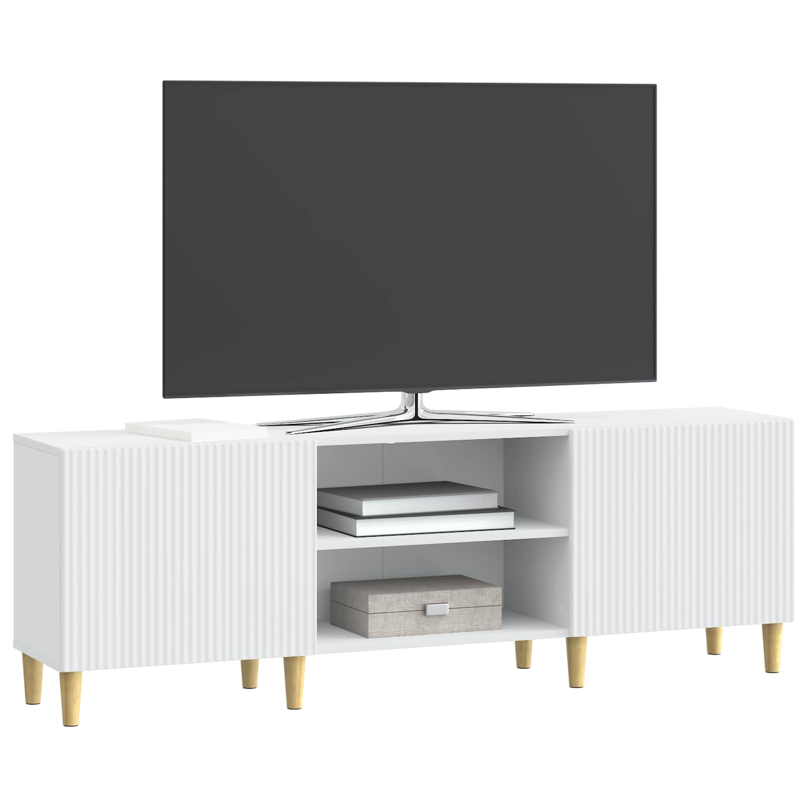 vidaXL Szafka pod telewizor Biały 150 x 31 x 50 cm Drewno inżynieryjne