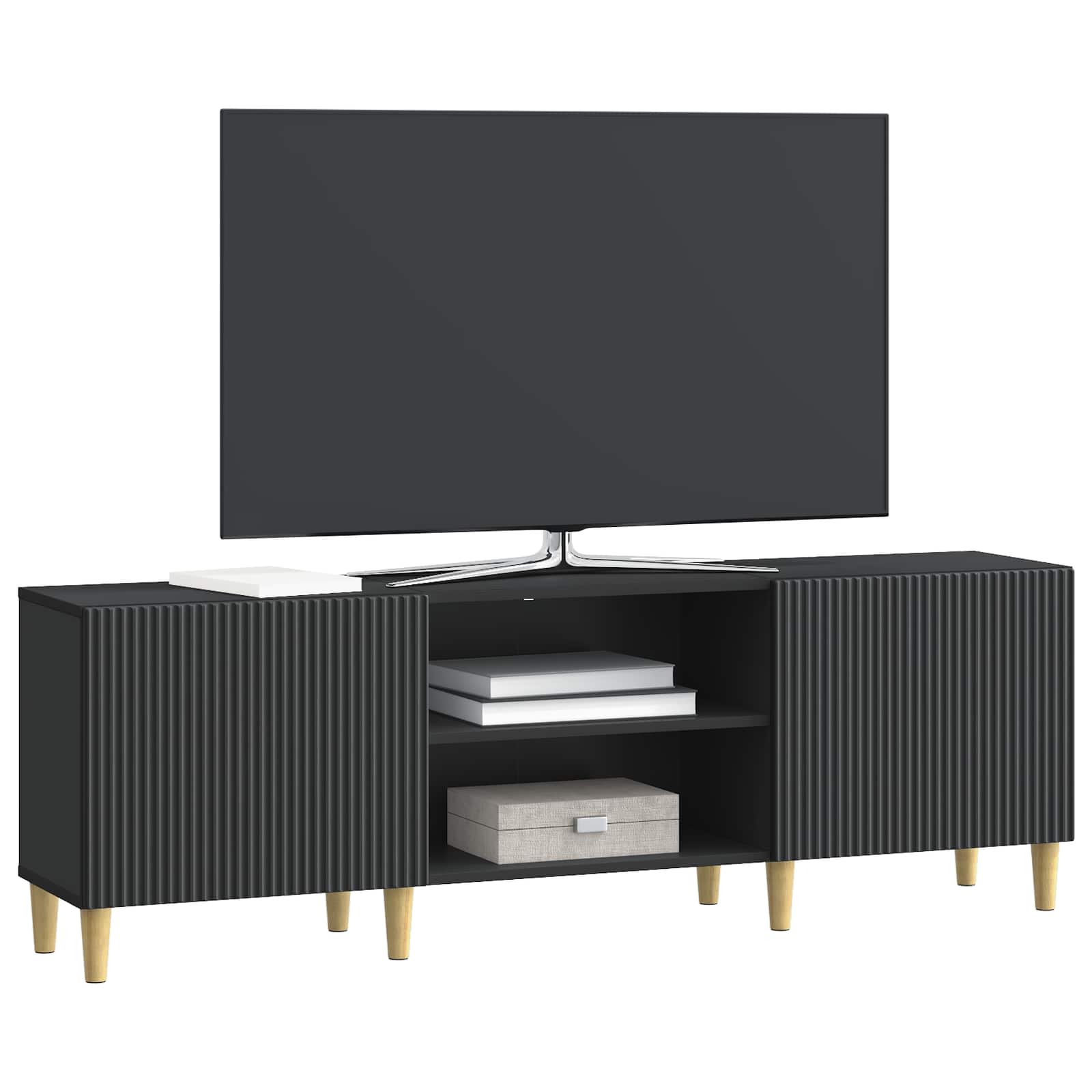 vidaXL Szafka pod telewizor Czarny 150 x 31 x 50 cm