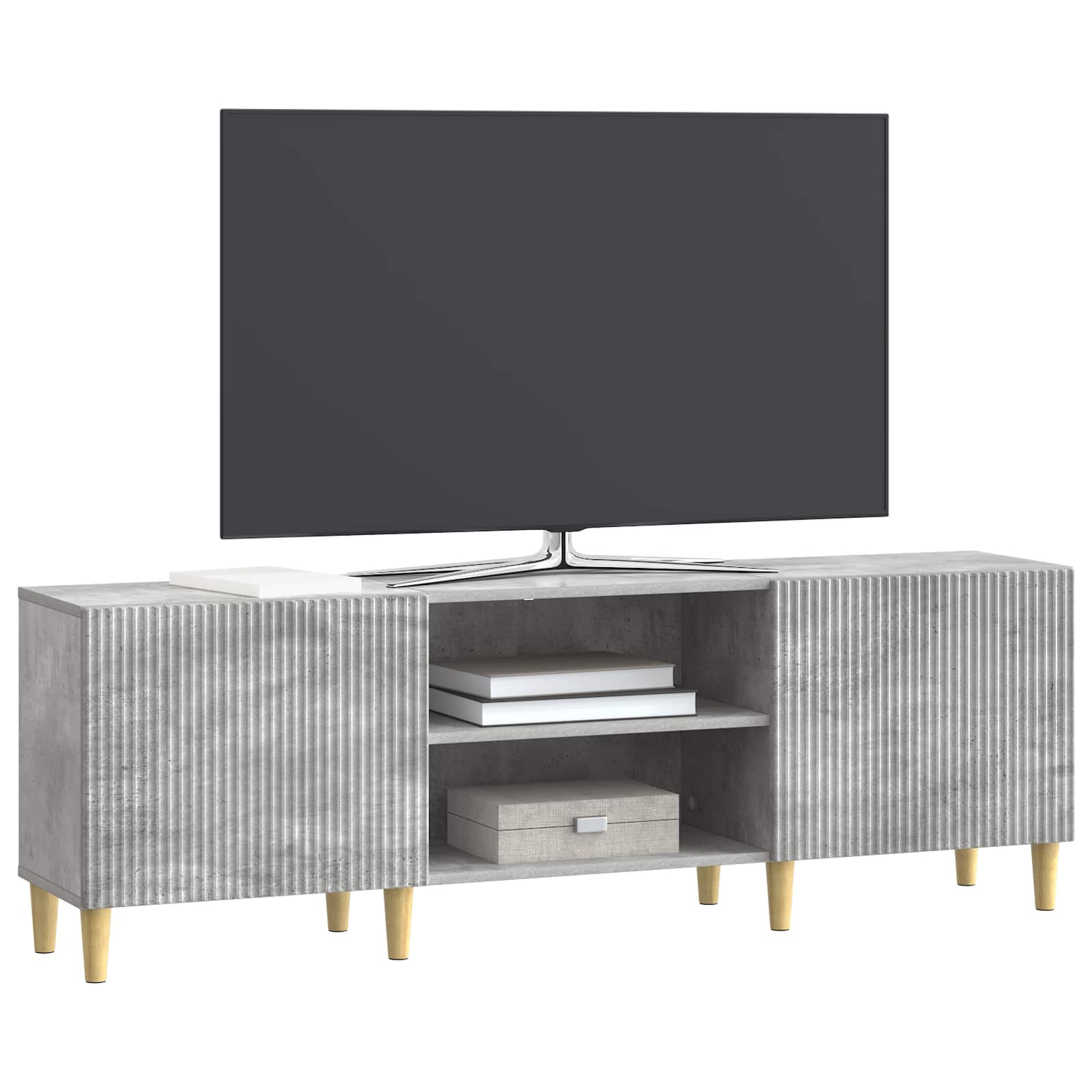 vidaXL Szafka pod telewizor Betonowy szary 150 x 31 x 50 cm
