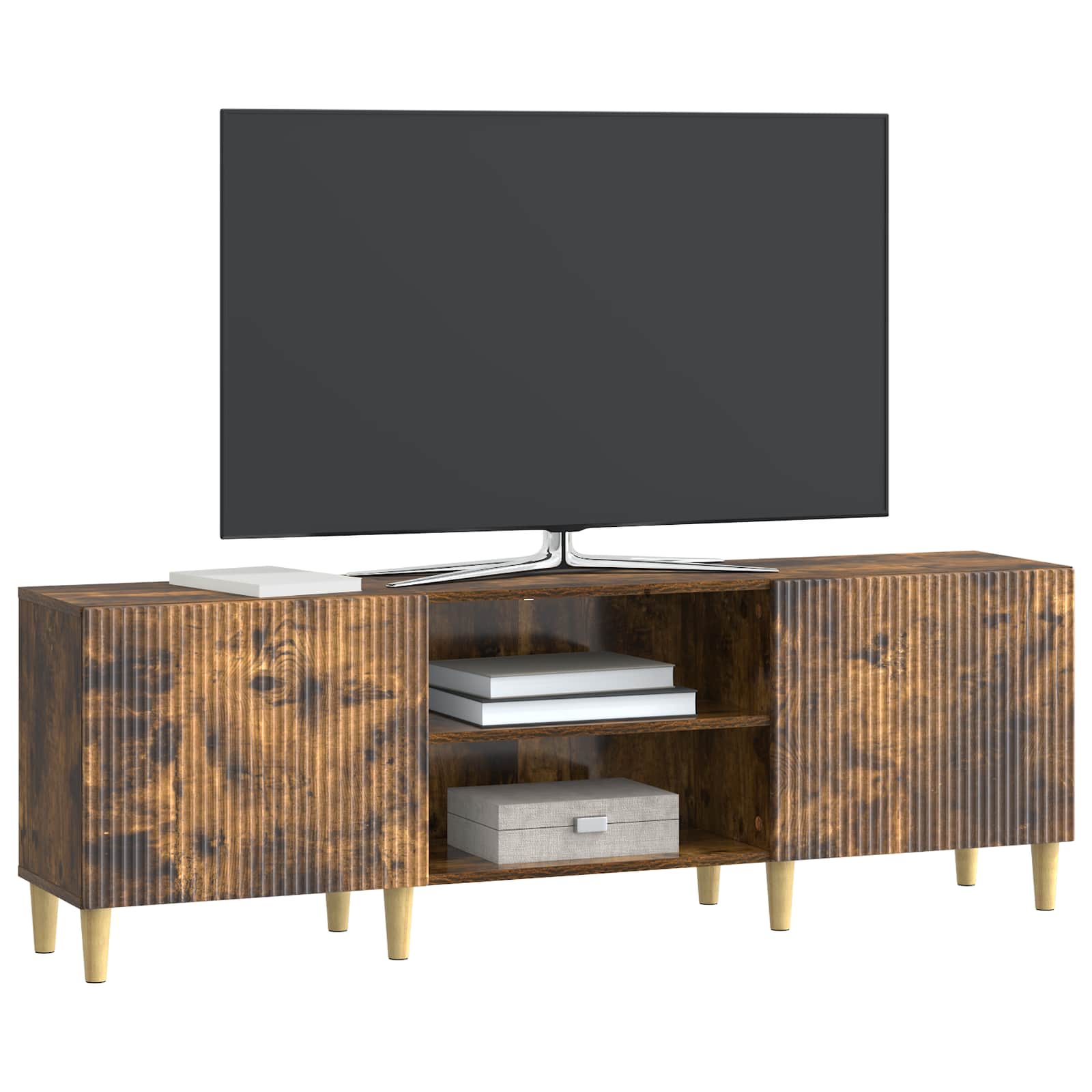 vidaXL Szafka pod telewizor Dąb wędzony 150 x 31 x 50 cm