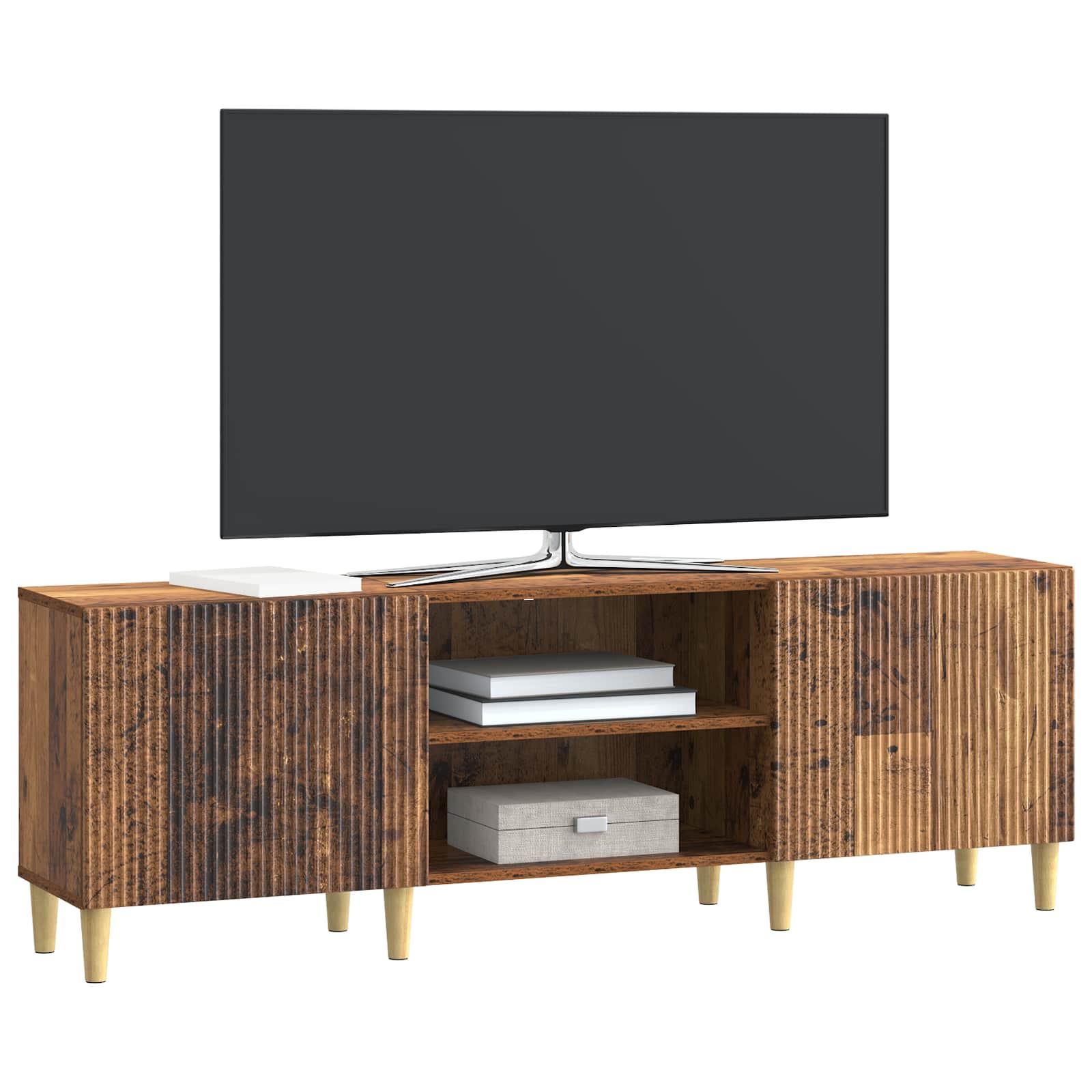 vidaXL Szafka pod telewizor Stare drewno 150 x 31 x 50 cm