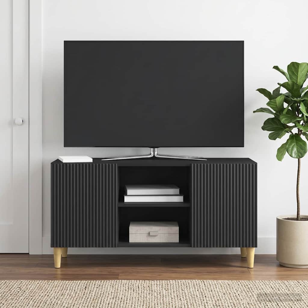 vidaXL Szafka pod telewizor Czarny 102 x 34,5 x 50 cm