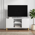 vidaXL Szafka pod telewizor Biały wysoki połysk 102 x 34,5 x 50 cm