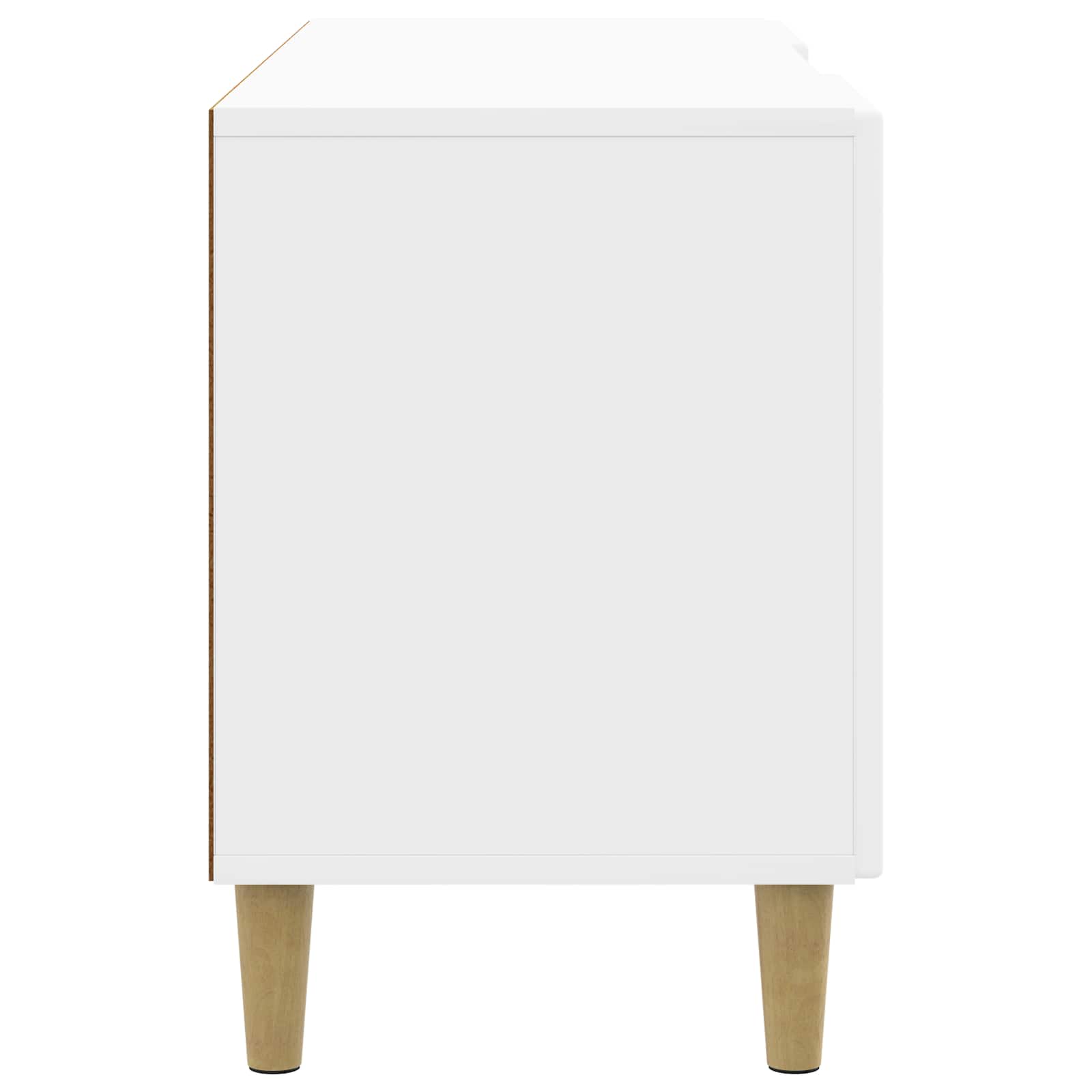 vidaXL Szafka pod telewizor Biały wysoki połysk 102 x 34,5 x 50 cm
