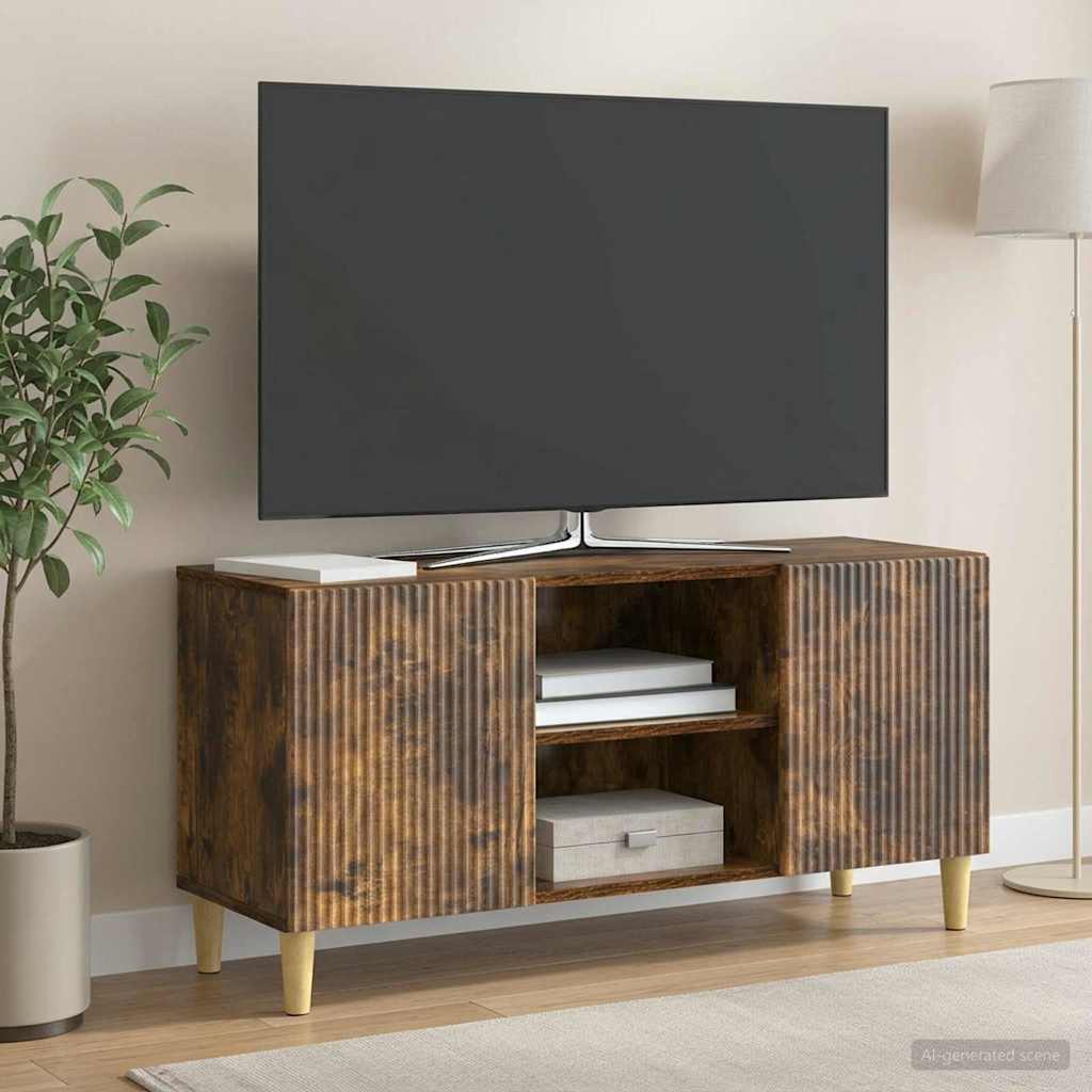 vidaXL Szafka pod telewizor Dąb wędzony 102 x 34,5 x 50 cm