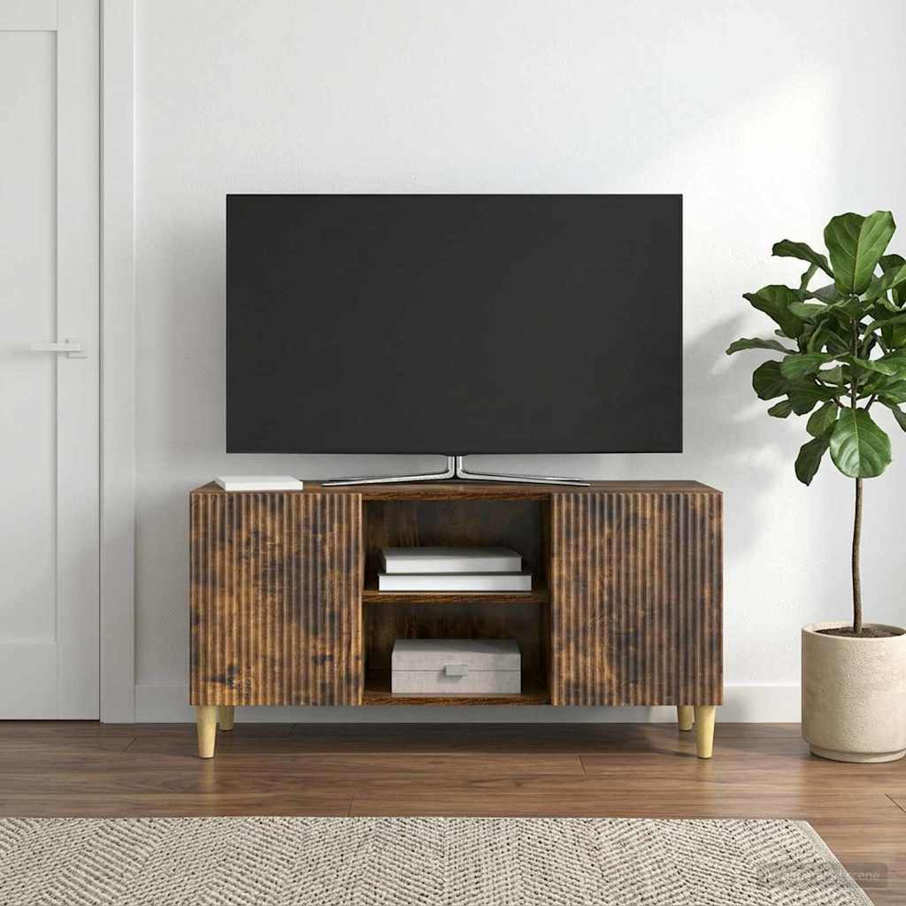 vidaXL Szafka pod telewizor Dąb wędzony 102 x 34,5 x 50 cm