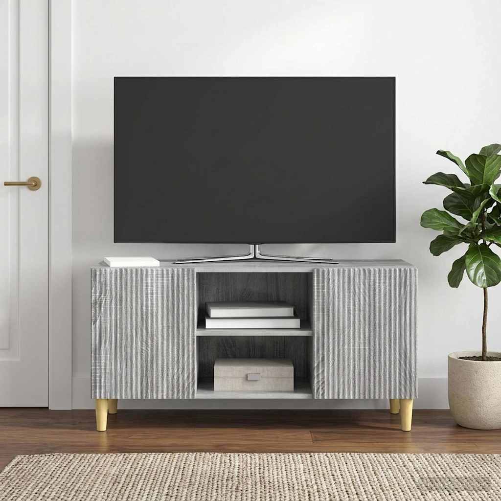 vidaXL Szafka pod telewizor Szary Sonoma 102 x 34,5 x 50 cm