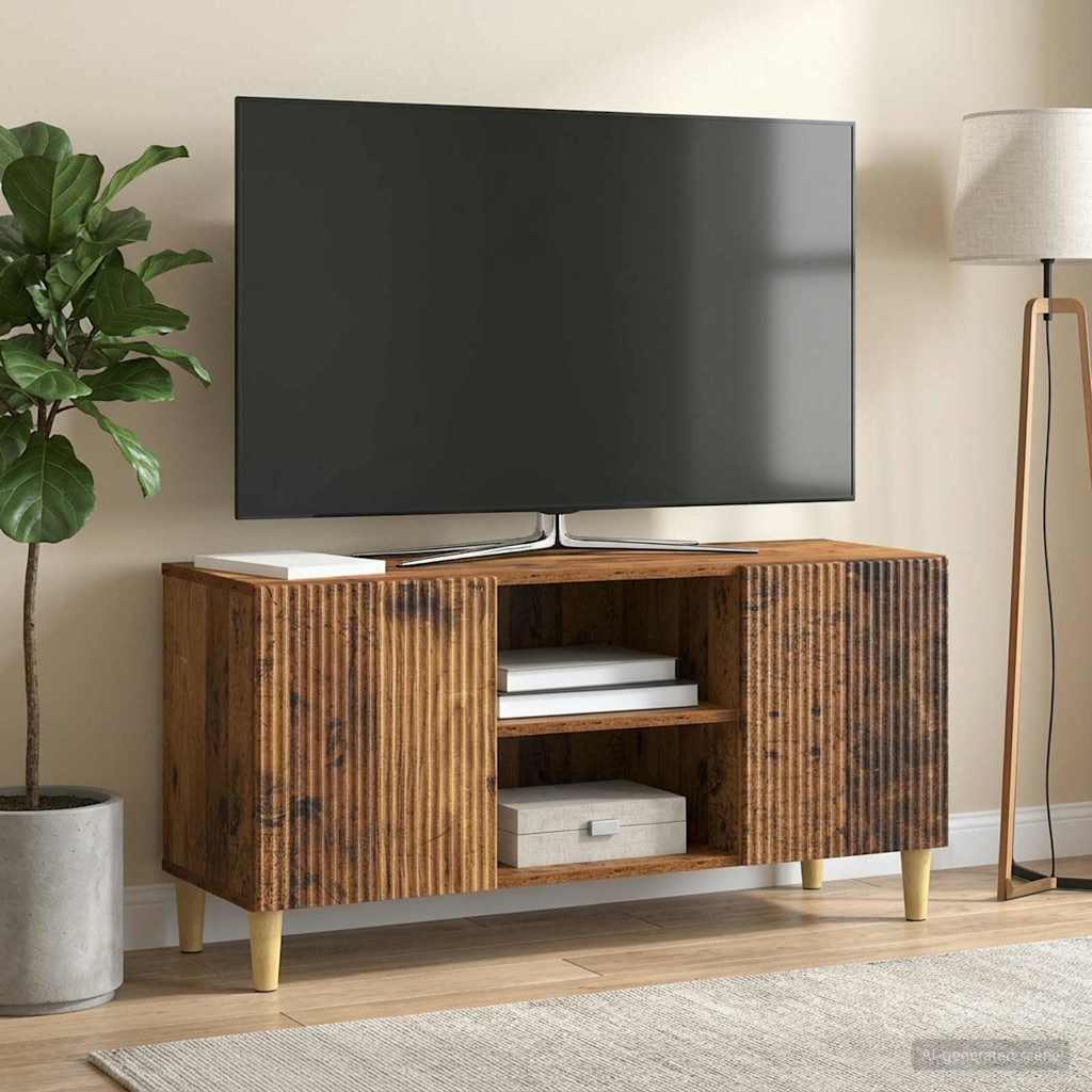 vidaXL Szafka pod telewizor Stare drewno 102 x 34,5 x 50 cm
