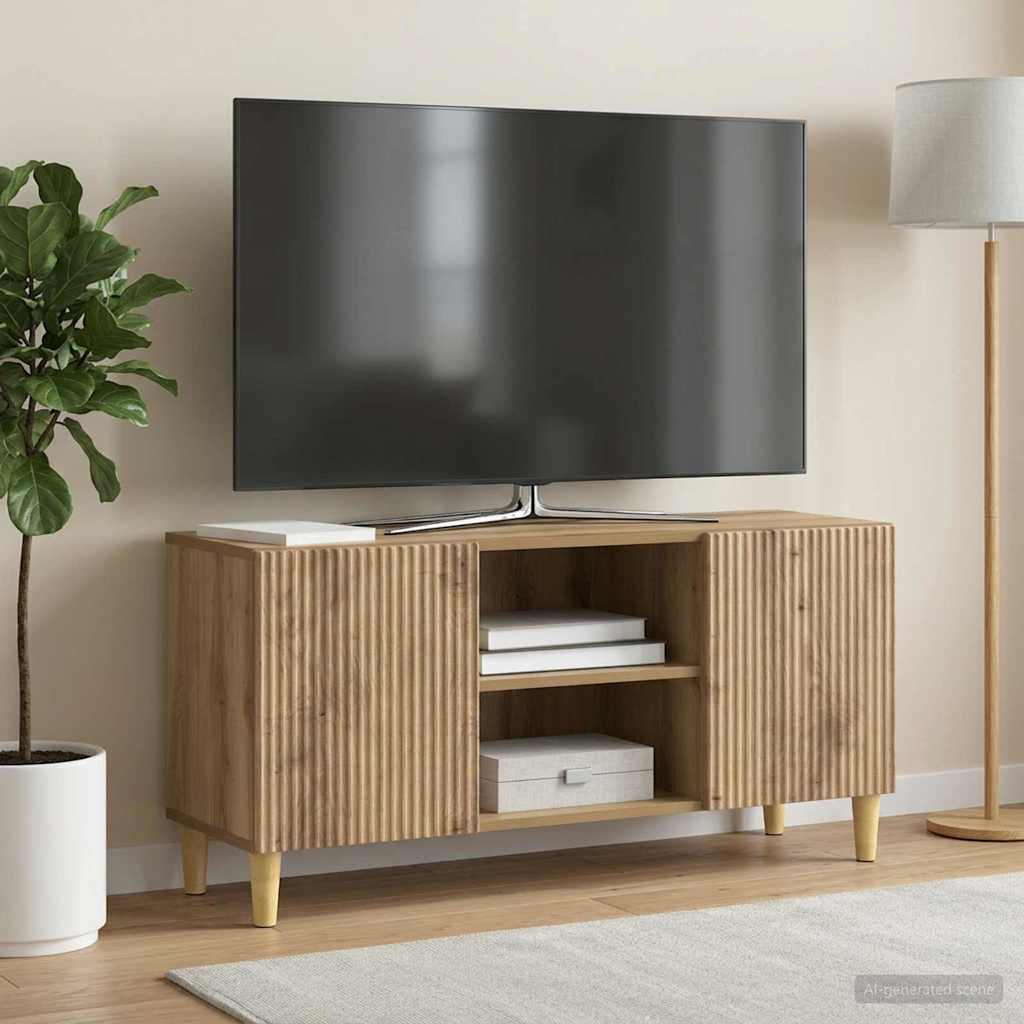vidaXL Szafka pod telewizor 102 x 34,5 x 50 cm Dąb artisan