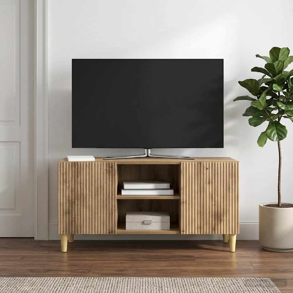 vidaXL Szafka pod telewizor 102 x 34,5 x 50 cm Dąb artisan