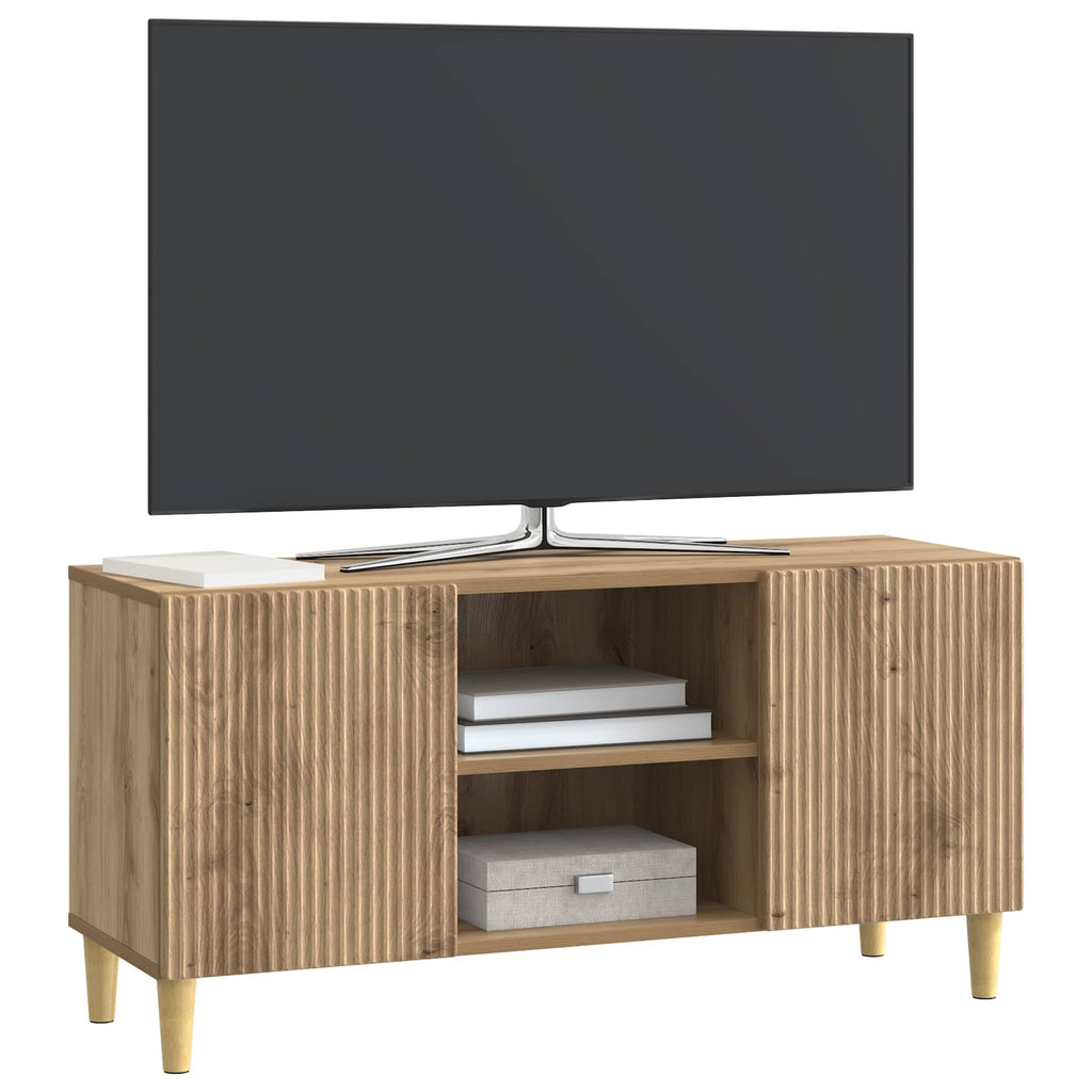 vidaXL Szafka pod telewizor Dąb artisan 102 x 34,5 x 50 cm
