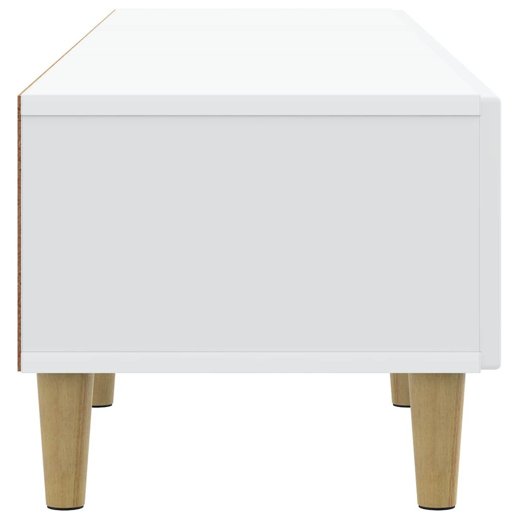 vidaXL Szafka pod telewizor z szufladą Biały 147 x 34,5 x 30 cm