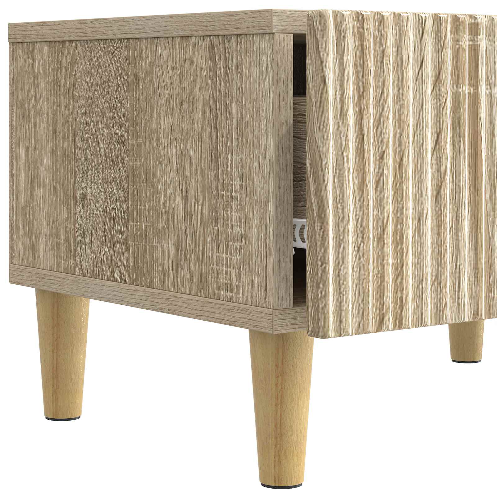 vidaXL Szafka pod telewizor z szufladą dąb Sonoma 147 x 34,5 x 30 cm