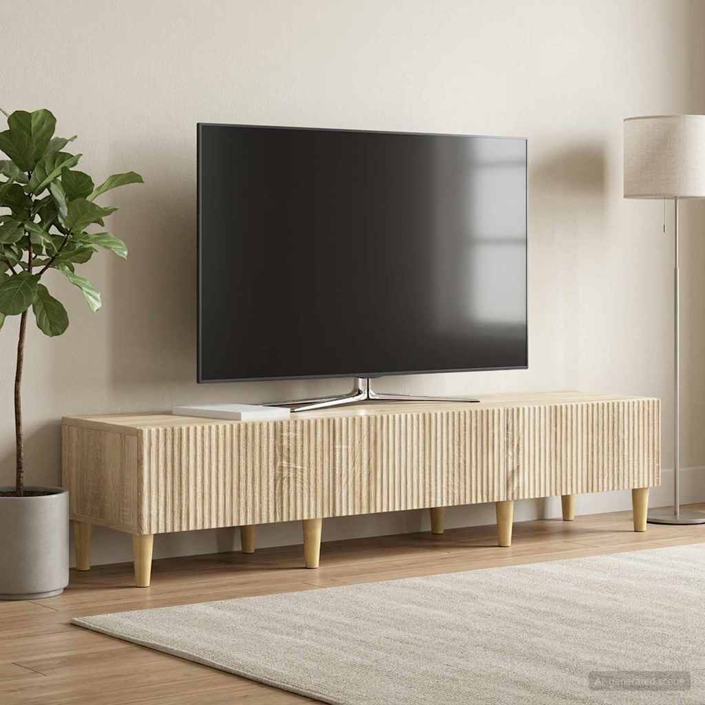 vidaXL Szafka pod telewizor z szufladą dąb Sonoma 147 x 34,5 x 30 cm