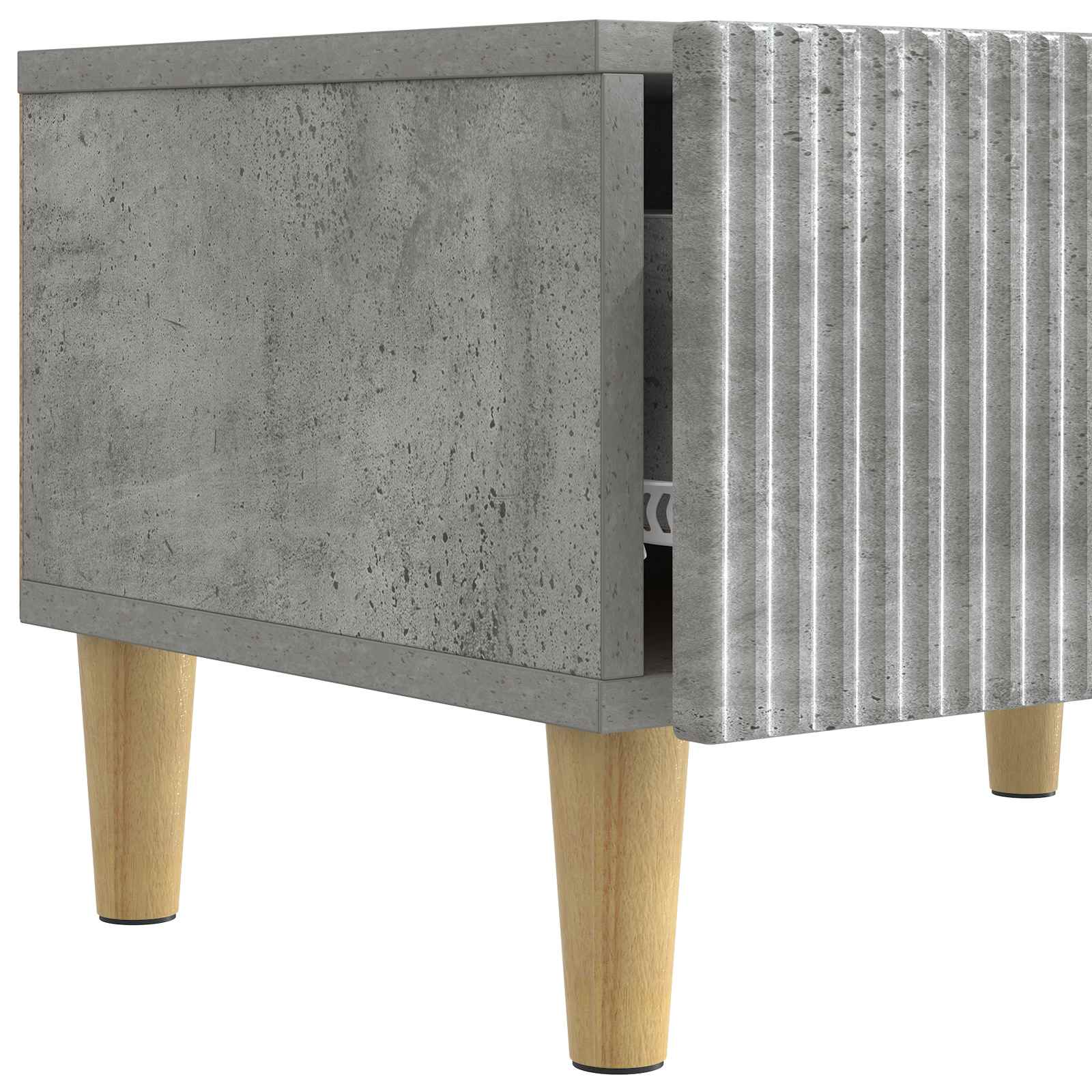 vidaXL Szafka pod telewizor Betonowy szary 147 x 34,5 x 30 cm