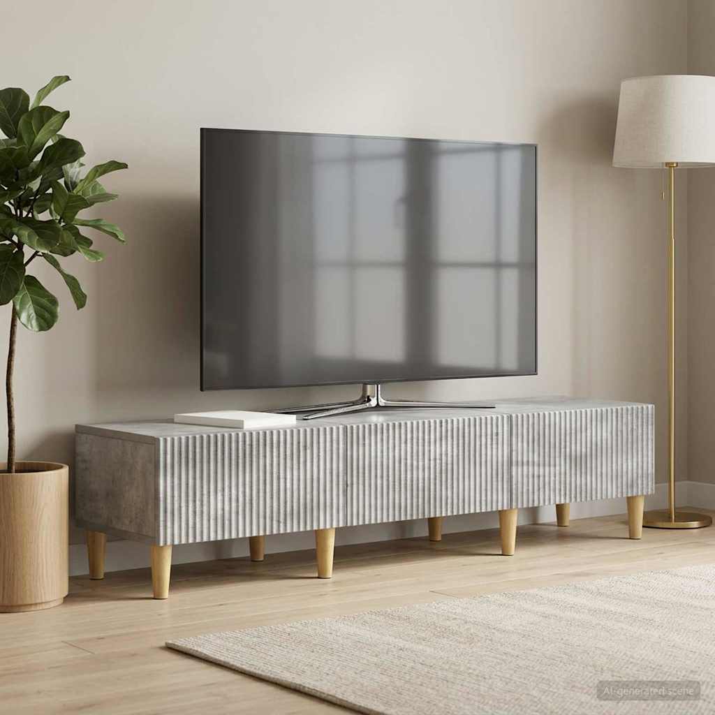 vidaXL Szafka pod telewizor Betonowy szary 147 x 34,5 x 30 cm