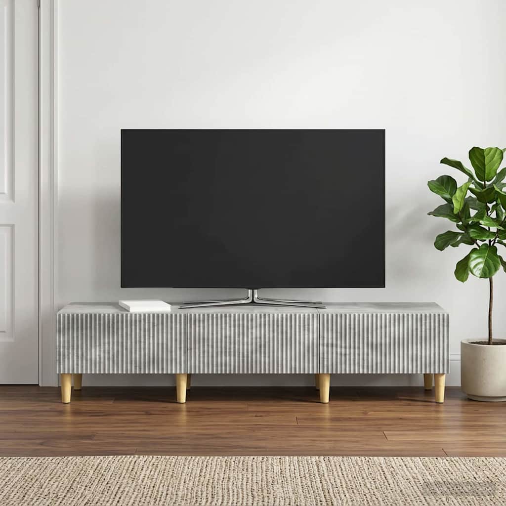 vidaXL Szafka pod telewizor Betonowy szary 147 x 34,5 x 30 cm