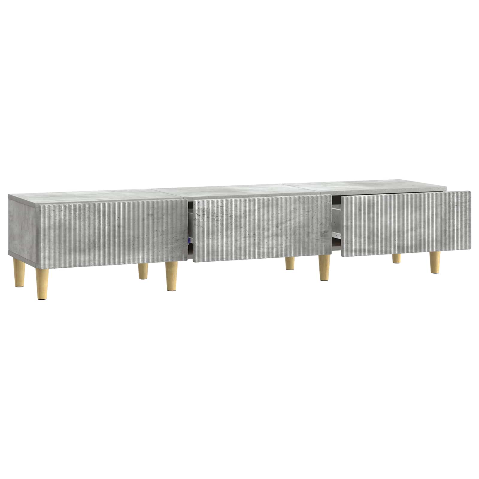 vidaXL Szafka pod telewizor Betonowy szary 147 x 34,5 x 30 cm