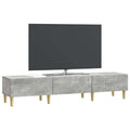 vidaXL Szafka pod telewizor Betonowy szary 147 x 34,5 x 30 cm