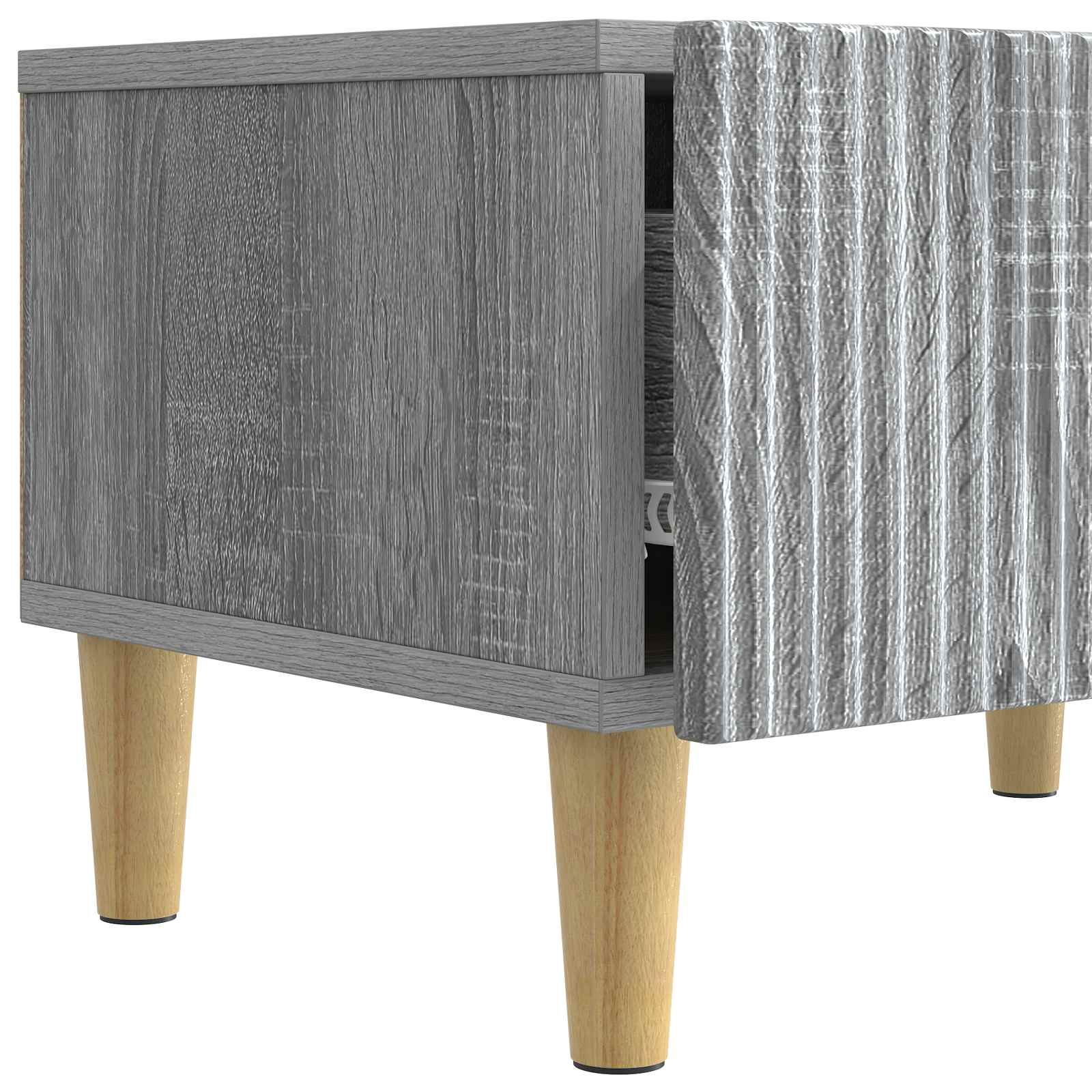 vidaXL Szafka pod telewizor z szufladą Szary Sonoma 147 x 34,5 x 30 cm