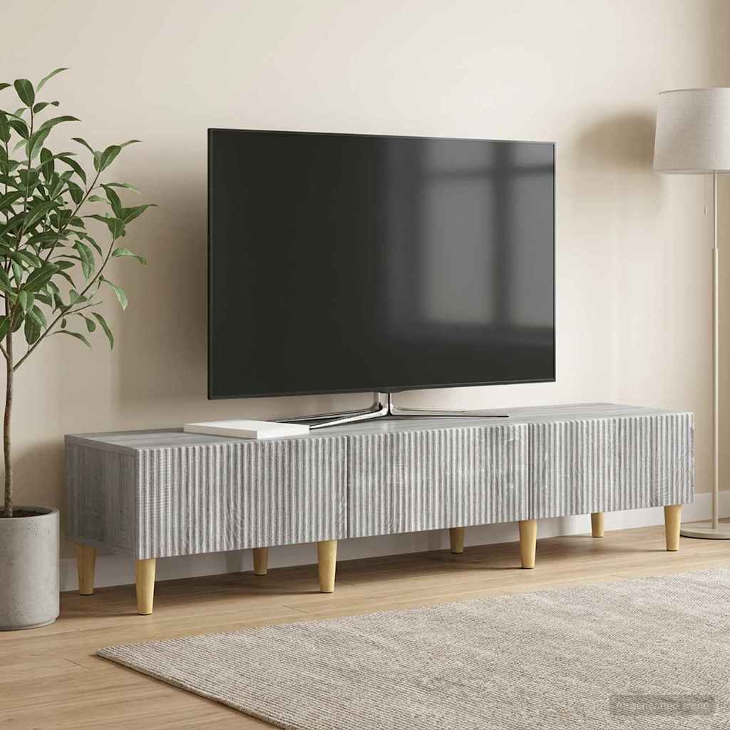vidaXL Szafka pod telewizor z szufladą Szary Sonoma 147 x 34,5 x 30 cm