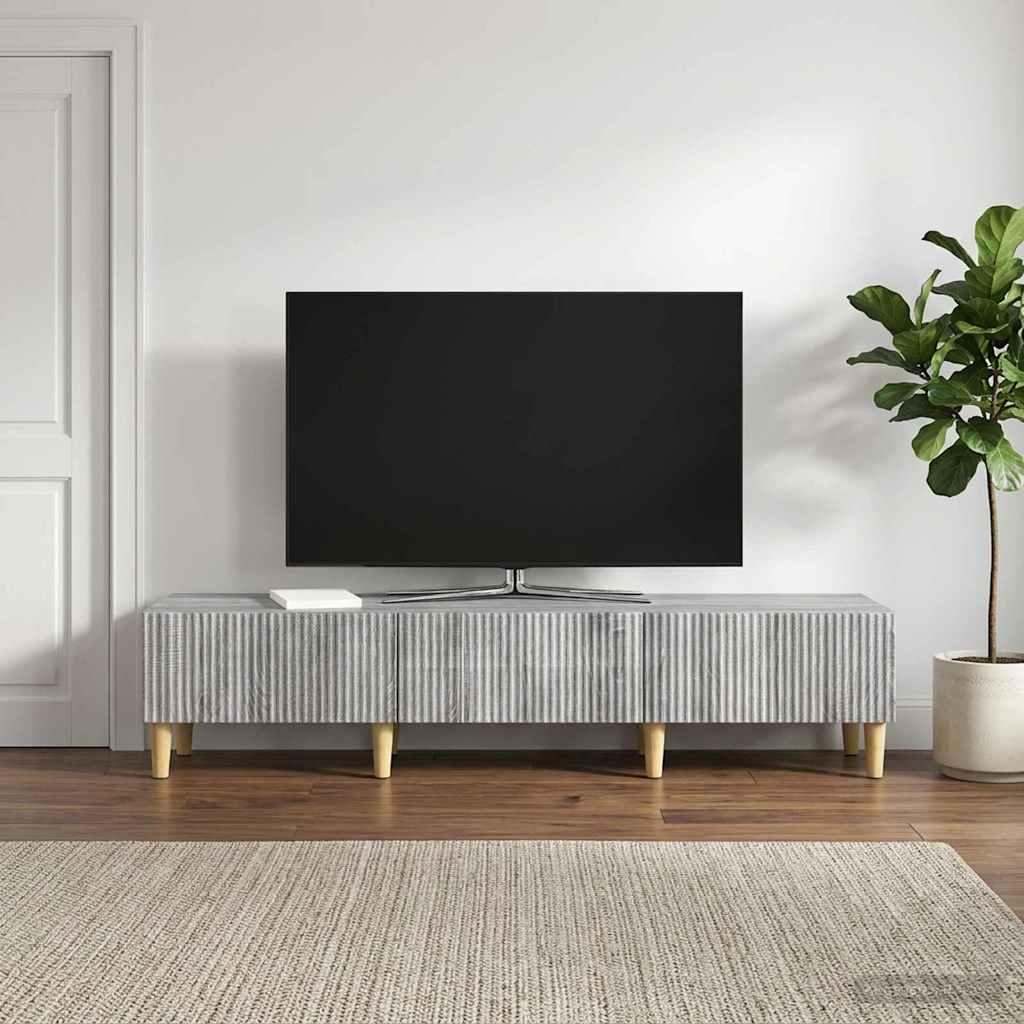 vidaXL Szafka pod telewizor z szufladą Szary Sonoma 147 x 34,5 x 30 cm