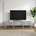 vidaXL Szafka pod telewizor z szufladą Szary Sonoma 147 x 34,5 x 30 cm