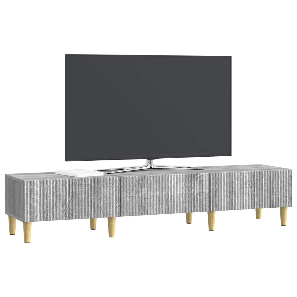 vidaXL Szafka pod telewizor z szufladą Szary Sonoma 147 x 34,5 x 30 cm