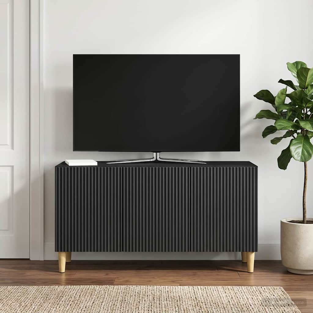vidaXL Szafka pod telewizor Czarny 99 x 34,5 x 50 cm
