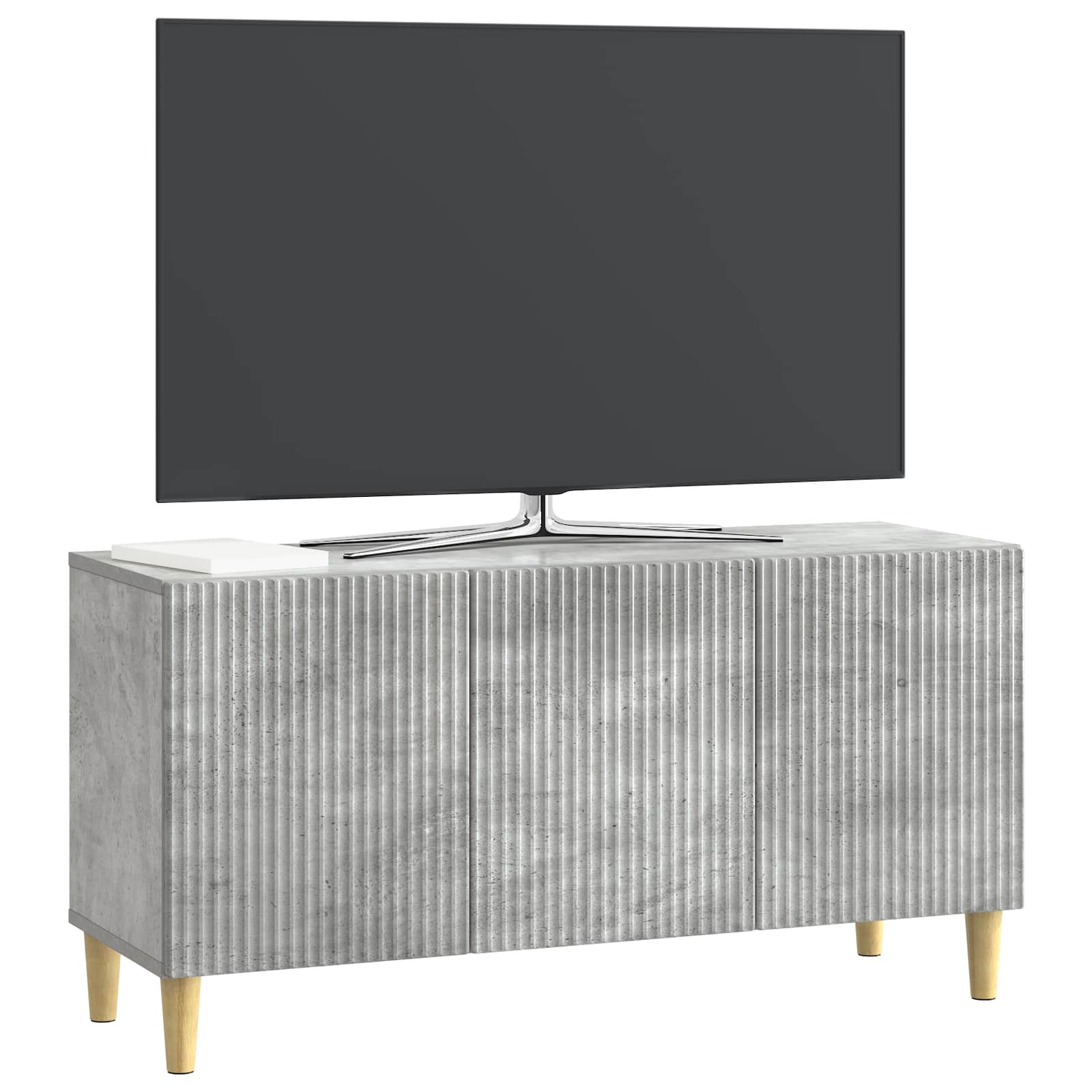 vidaXL Szafka pod telewizor Betonowy szary 99 x 34,5 x 50 cm