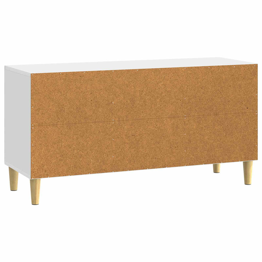 vidaXL Szafka pod telewizor Biały wysoki połysk 99 x 34,5 x 50 cm
