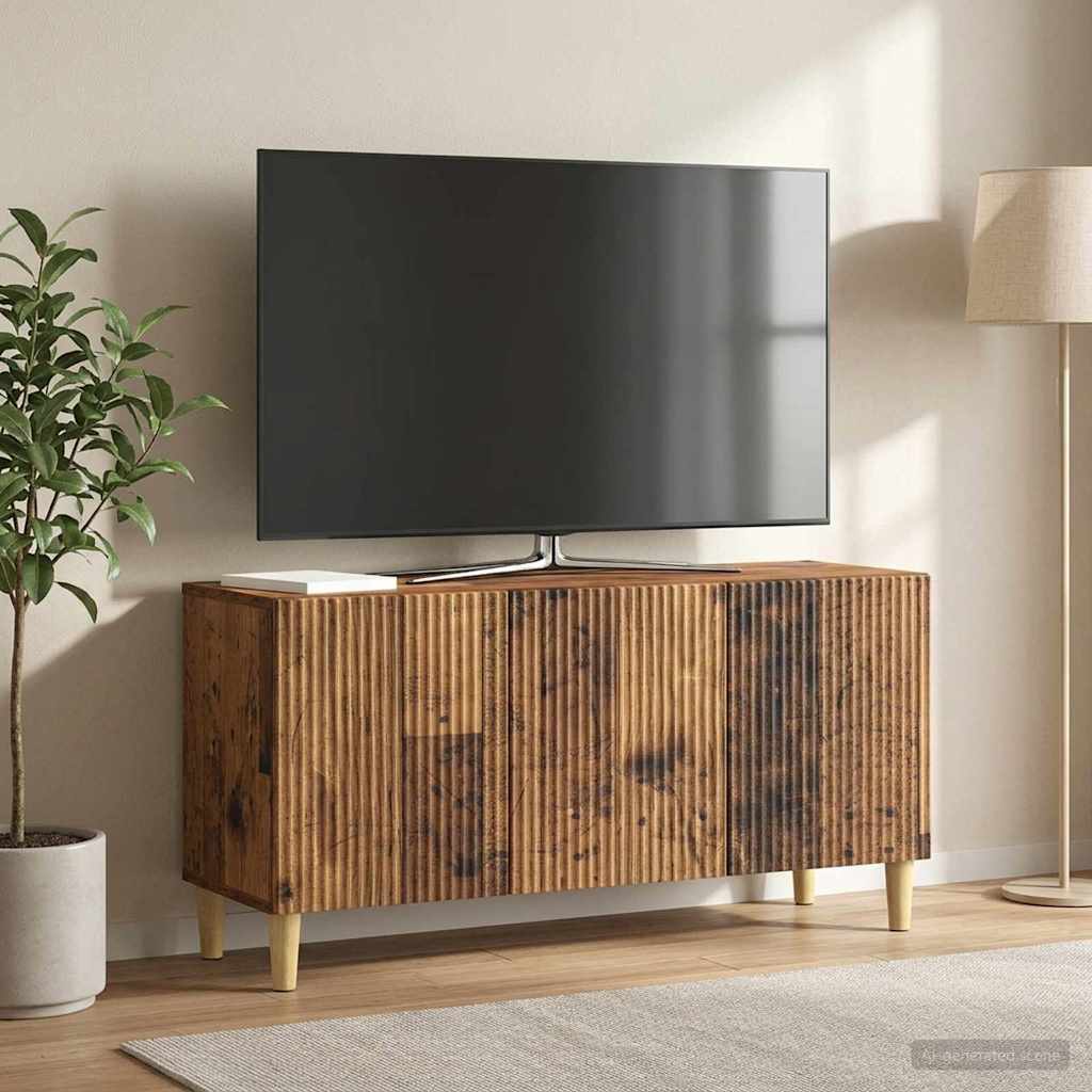 vidaXL Szafka pod telewizor Stare drewno 99 x 34,5 x 50 cm