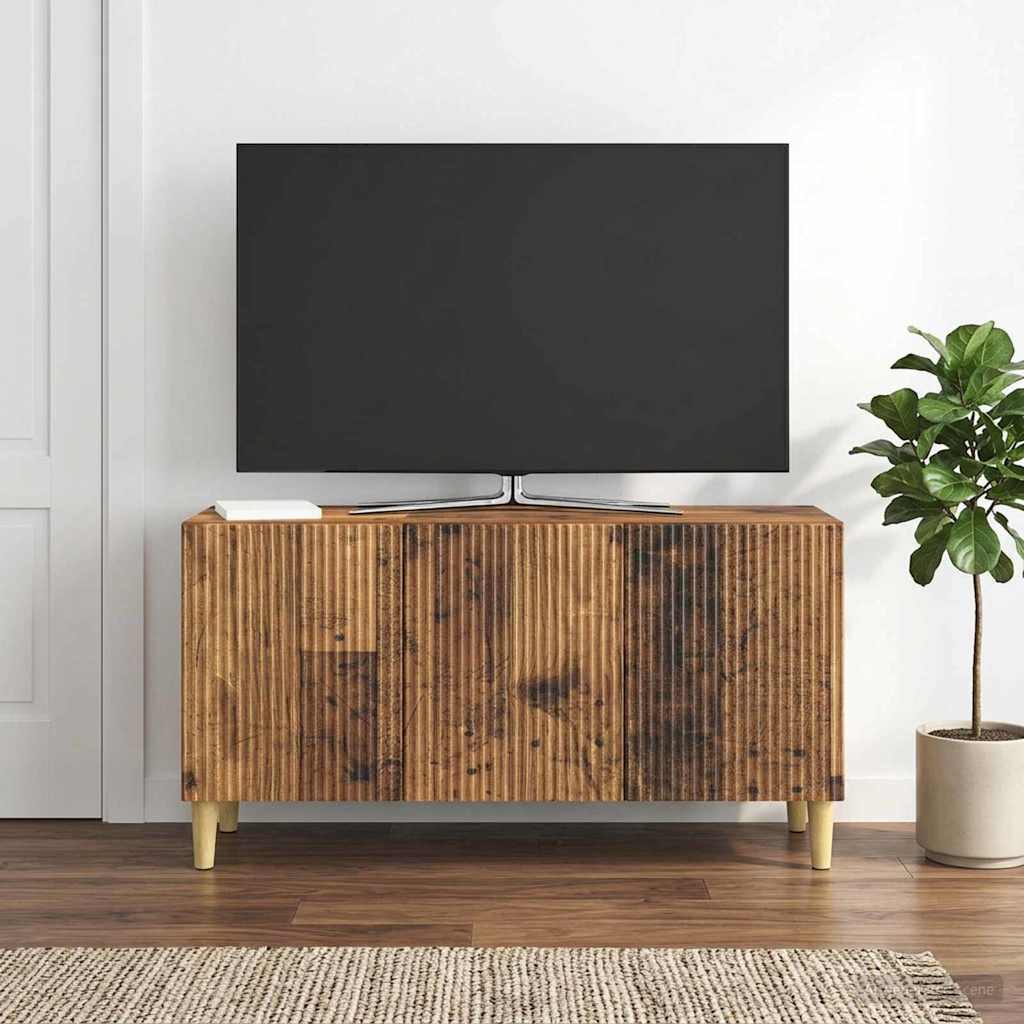 vidaXL Szafka pod telewizor Stare drewno 99 x 34,5 x 50 cm