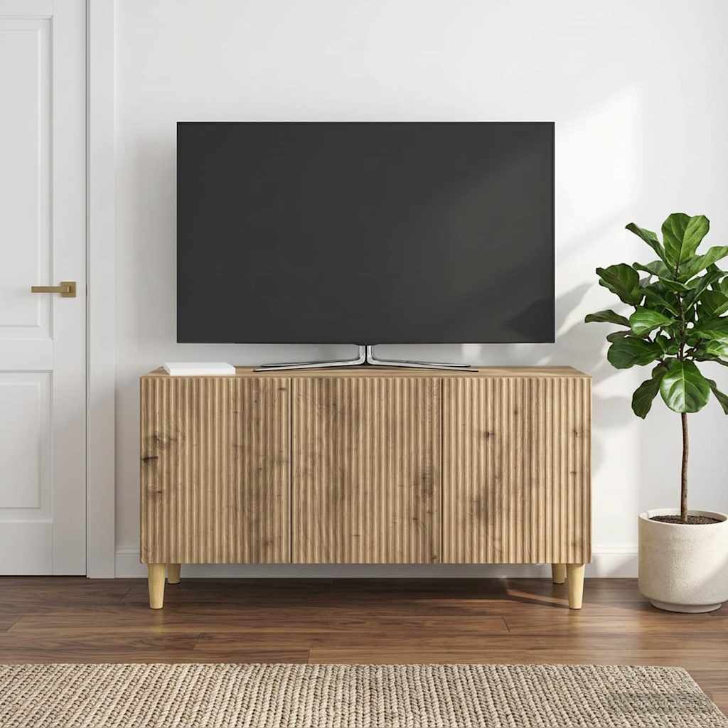 vidaXL Szafka pod telewizor 99 x 34,5 x 50 cm Dąb artisan