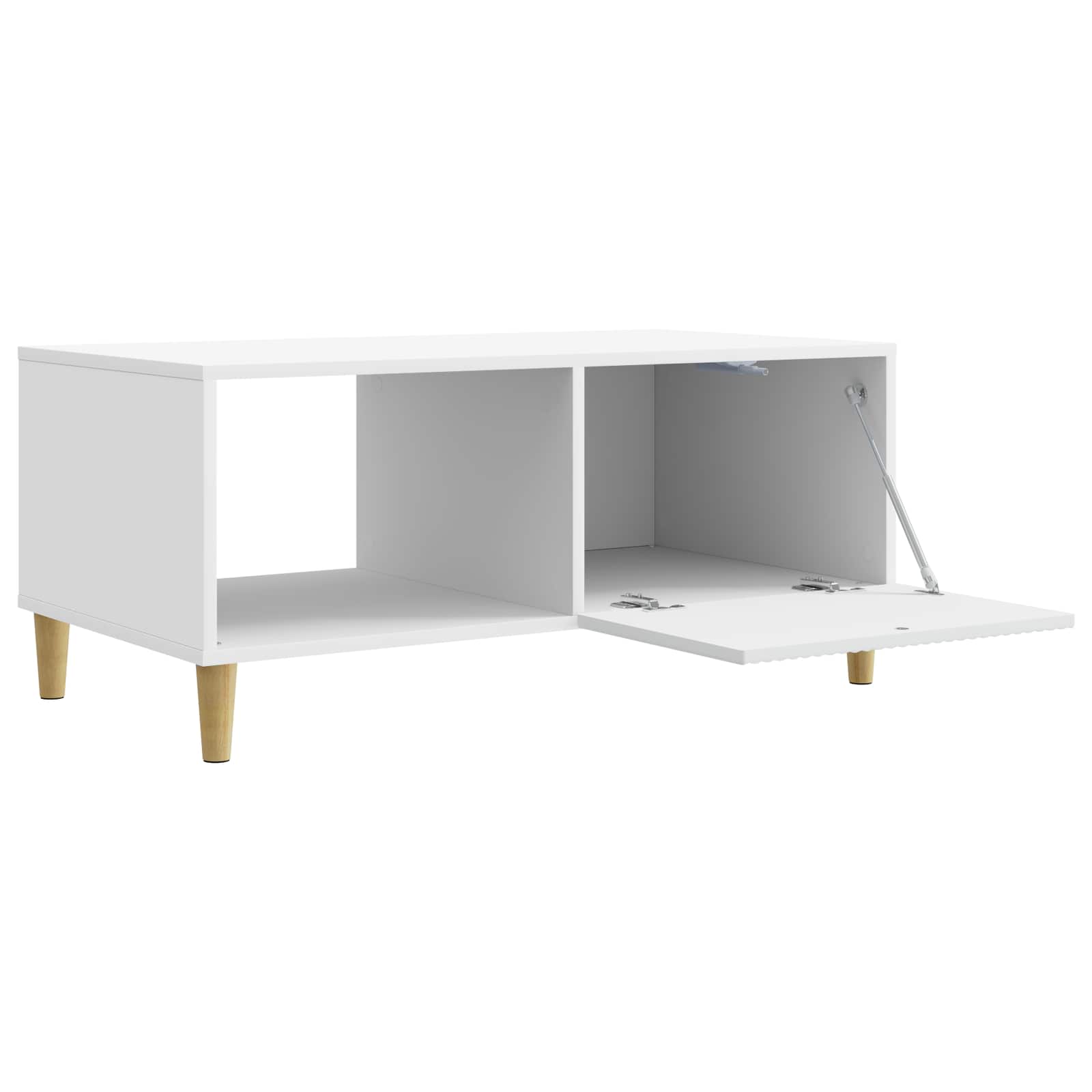 vidaXL Stolik kawowy Biały 90 x 50 x 40 cm Drewno inżynieryjne