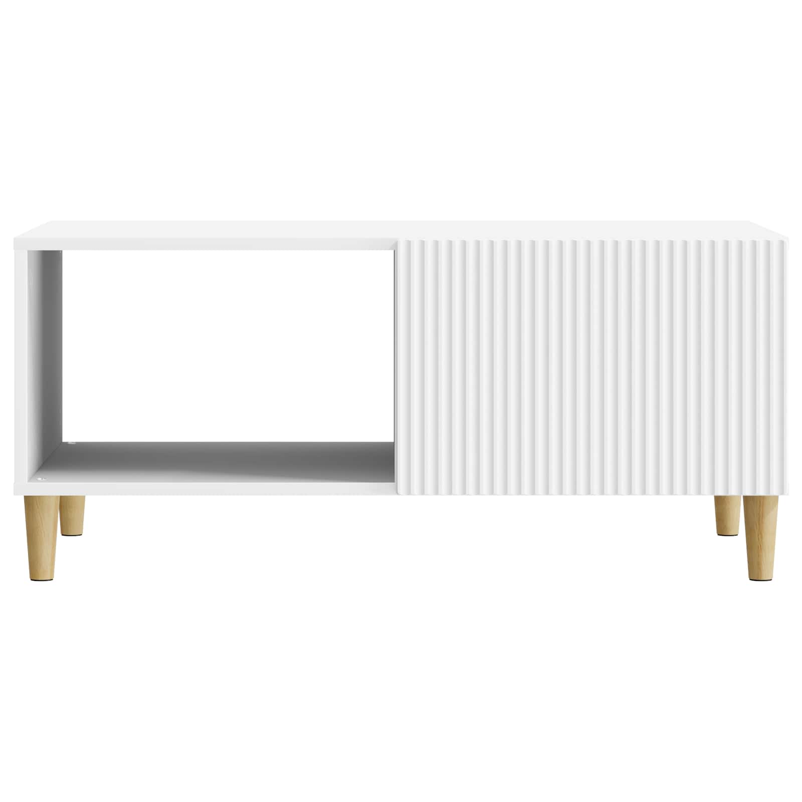 vidaXL Stolik kawowy Biały 90 x 50 x 40 cm Drewno inżynieryjne