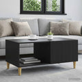 vidaXL Stolik kawowy Czarny 90 x 50 x 40 cm Drewno inżynieryjne