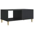 vidaXL Stolik kawowy Czarny 90 x 50 x 40 cm Drewno inżynieryjne