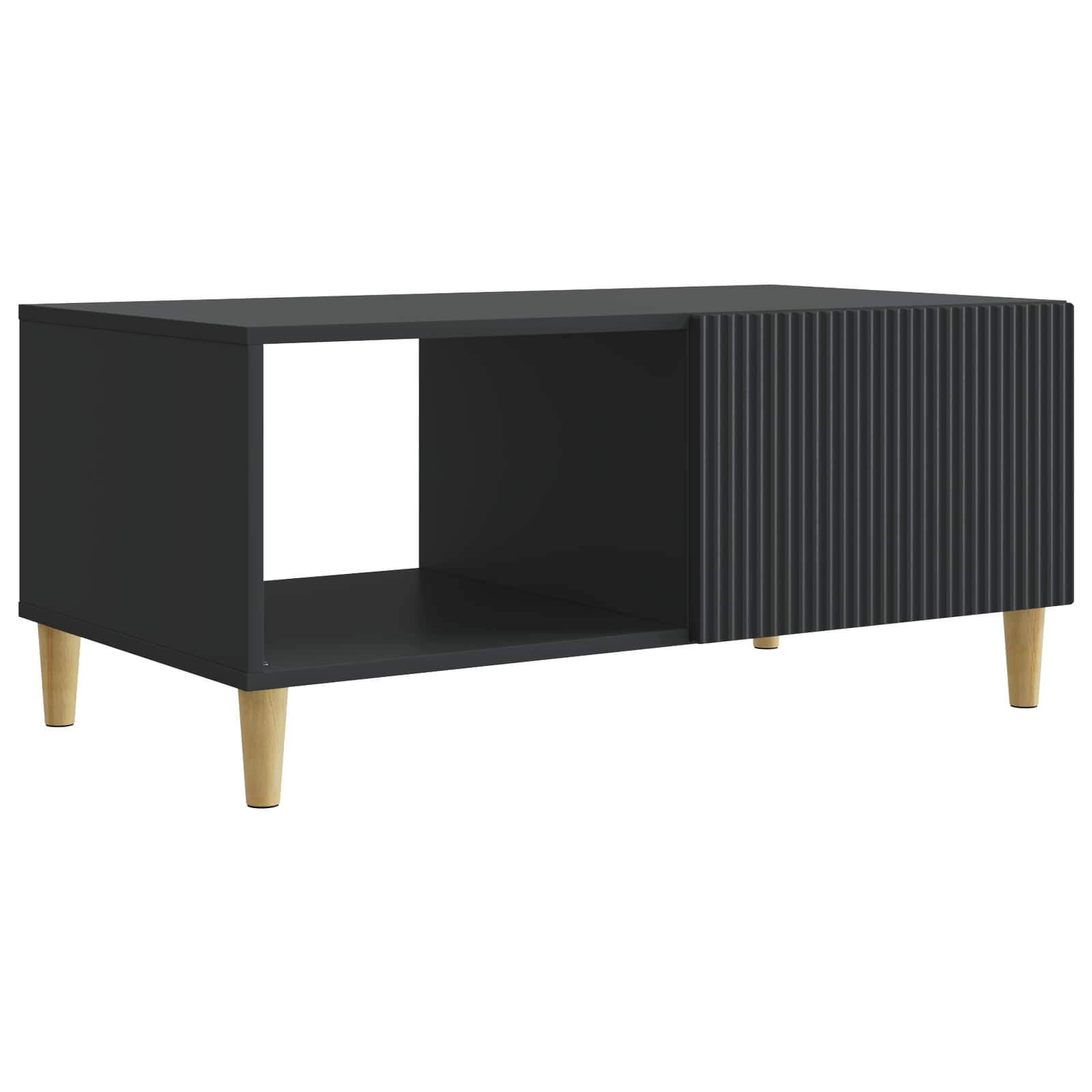 vidaXL Stolik kawowy Czarny 90 x 50 x 40 cm Drewno inżynieryjne