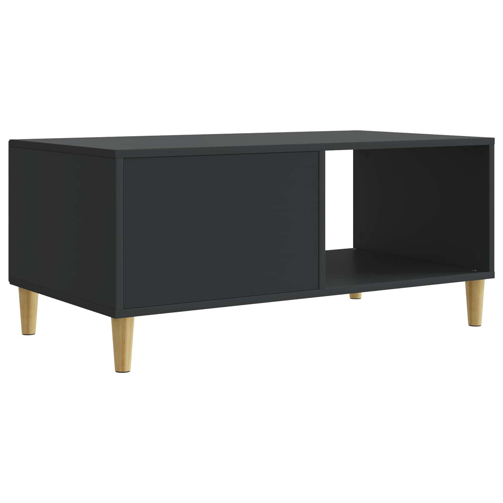 vidaXL Stolik kawowy Czarny 90 x 50 x 40 cm Drewno inżynieryjne