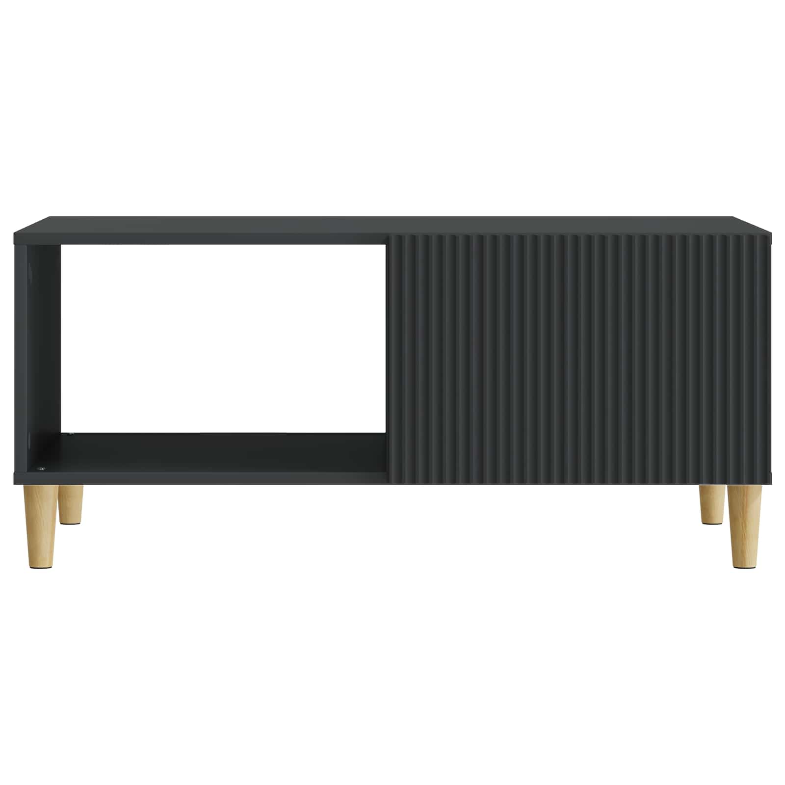 vidaXL Stolik kawowy Czarny 90 x 50 x 40 cm Drewno inżynieryjne