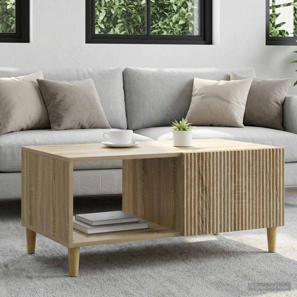 vidaXL Stolik kawowy dąb Sonoma 90 x 50 x 40 cm Drewno inżynieryjne