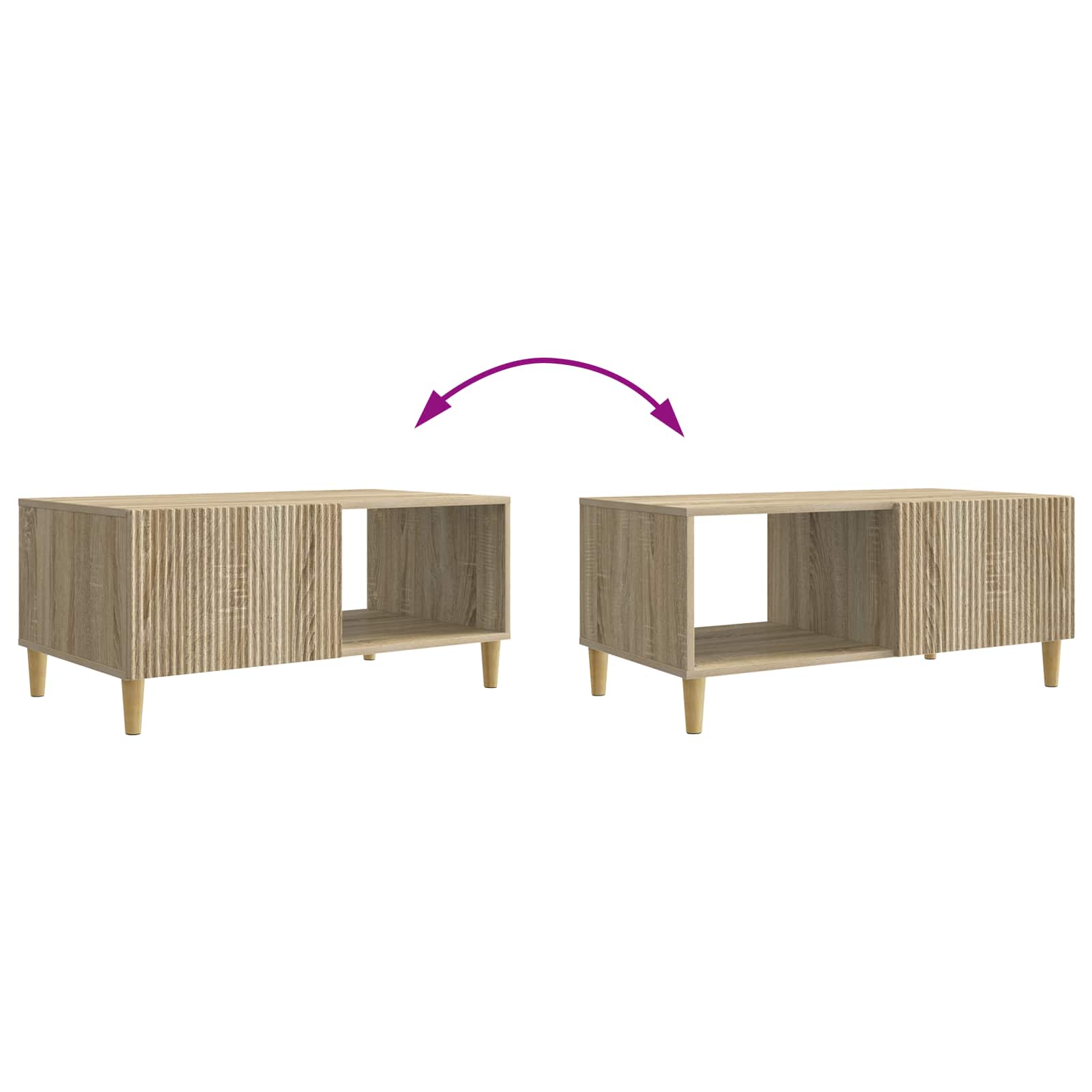 vidaXL Stolik kawowy dąb Sonoma 90 x 50 x 40 cm Drewno inżynieryjne