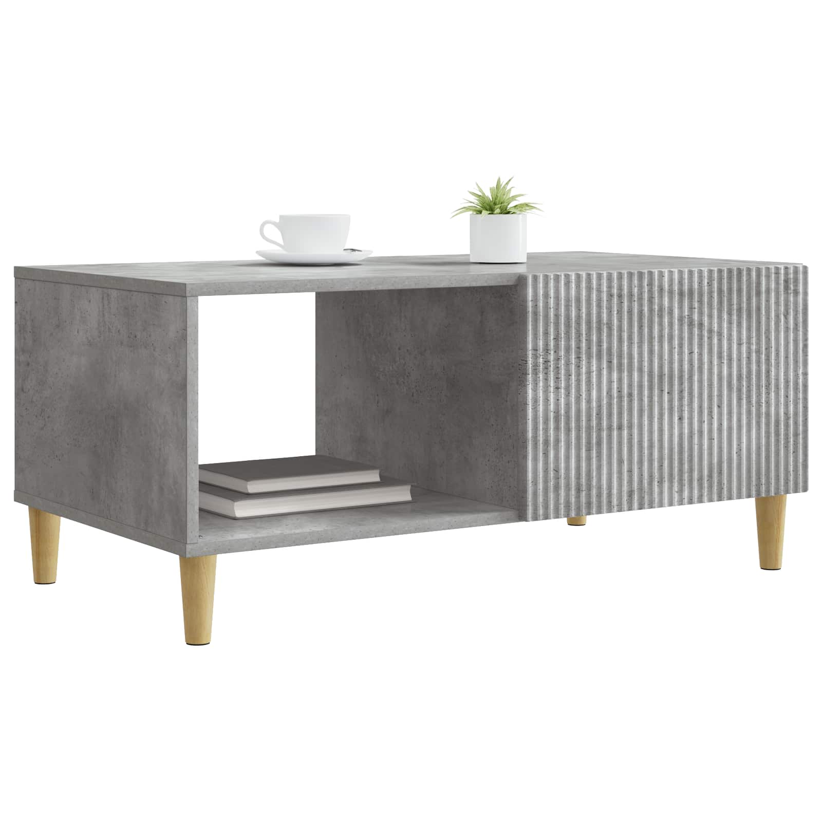 vidaXL Stolik kawowy Betonowy szary 90 x 50 x 40 cm
