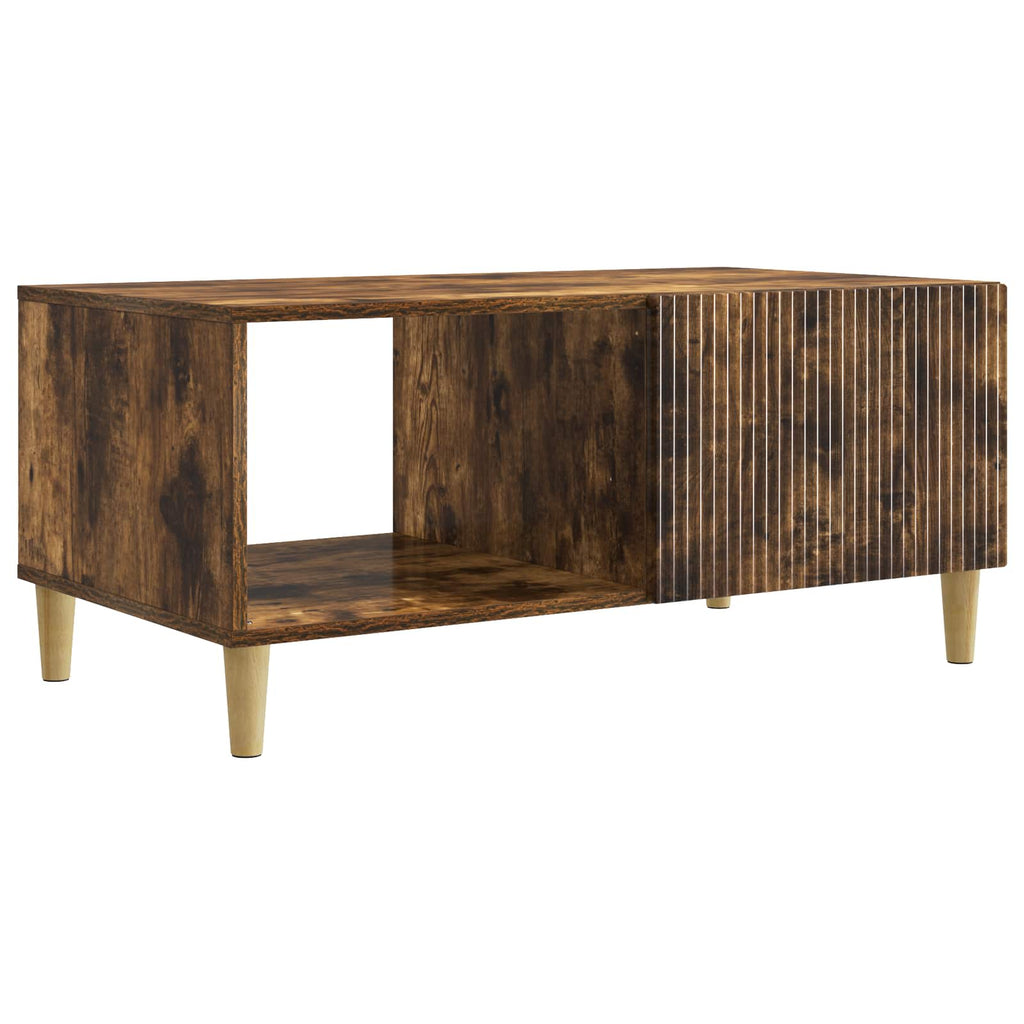 vidaXL Stolik kawowy Dąb wędzony 90 x 50 x 40 cm Drewno inżynieryjne