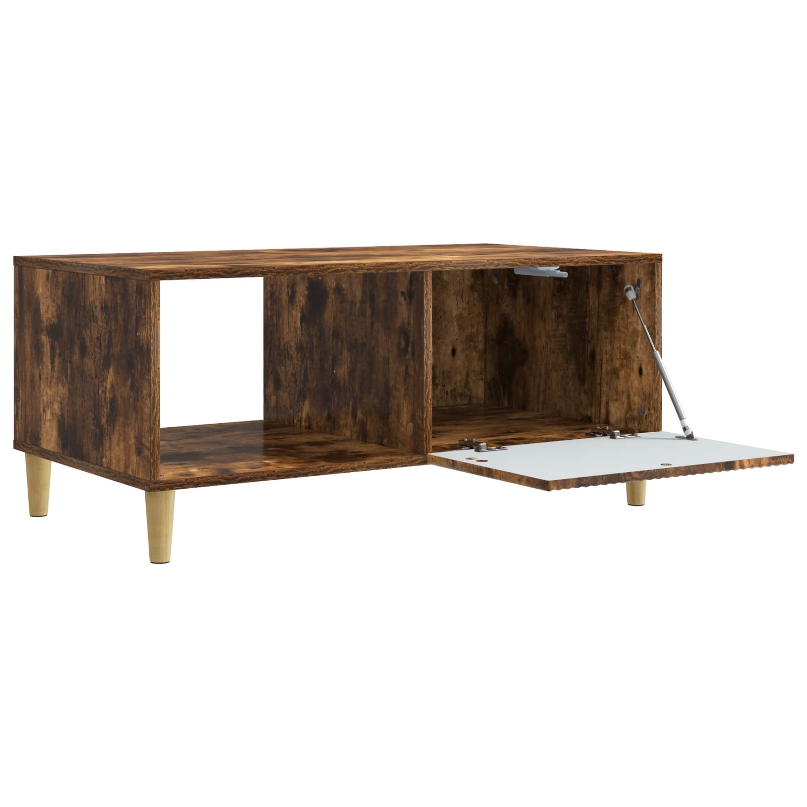 vidaXL Stolik kawowy Dąb wędzony 90 x 50 x 40 cm Drewno inżynieryjne
