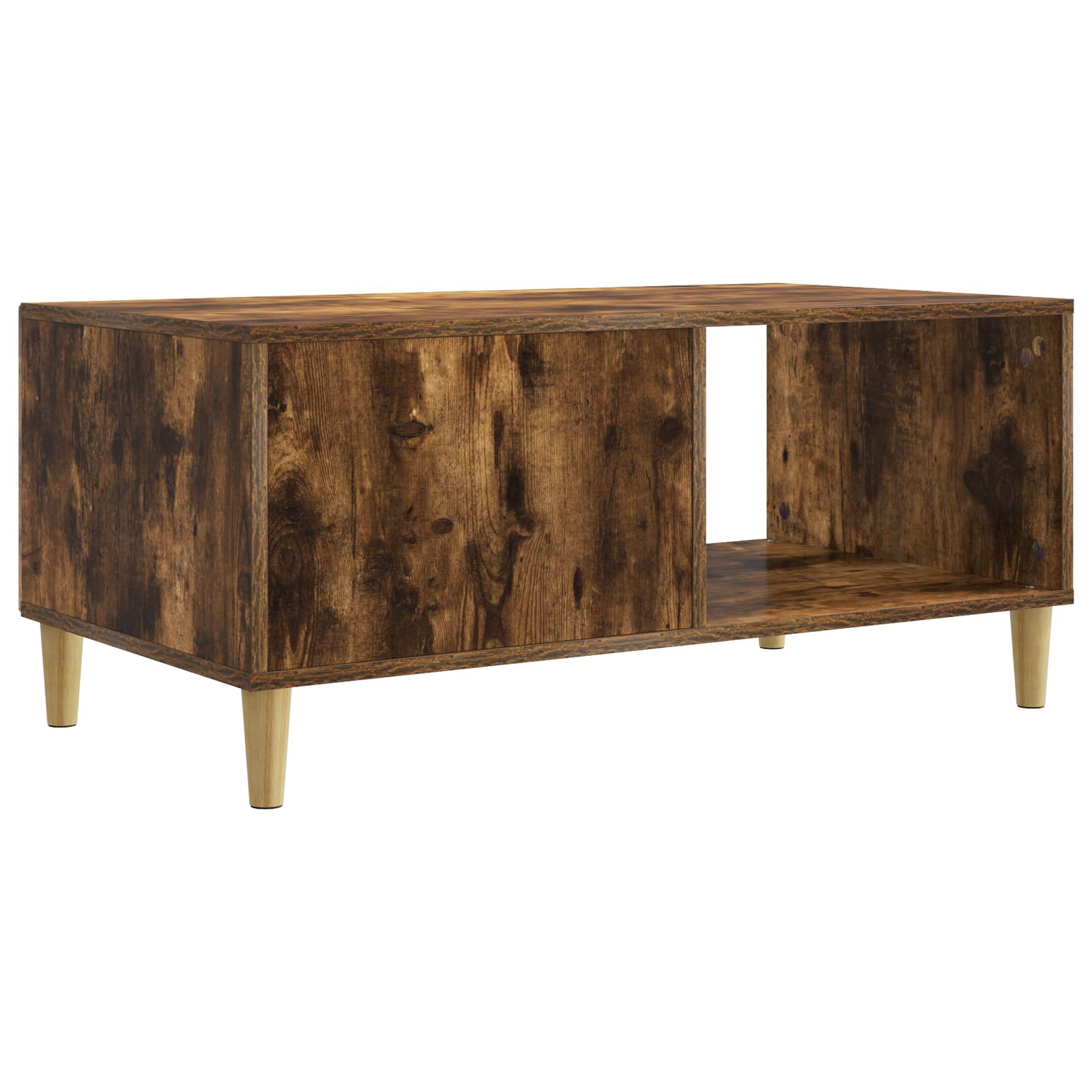 vidaXL Stolik kawowy Dąb wędzony 90 x 50 x 40 cm Drewno inżynieryjne